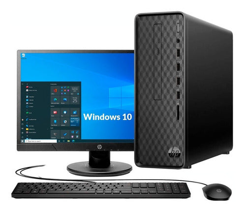 Computador Hp Slim Intel Pentium 8gb 1tb +240 Win10 +monitor