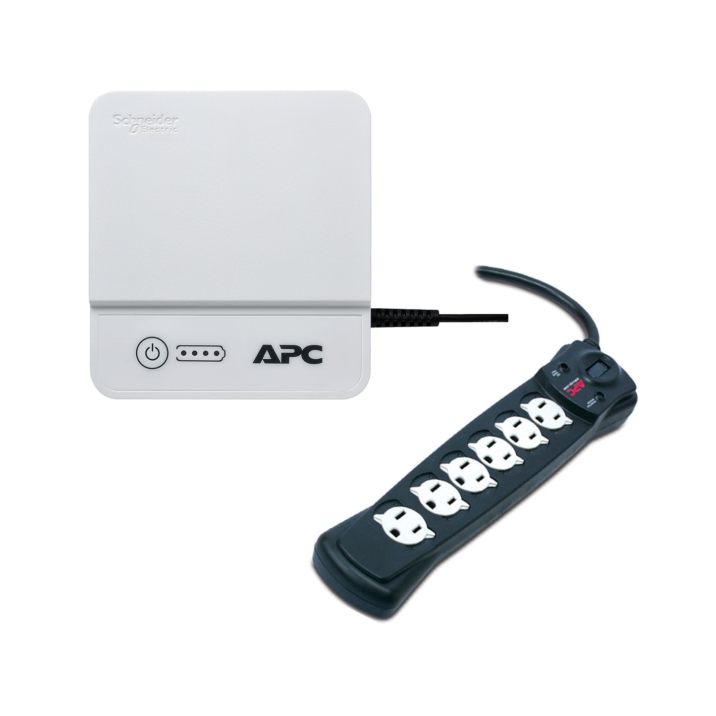 Mini Back-UPS APC 12V 36w + P6B-LM Regleta 6 Tomas