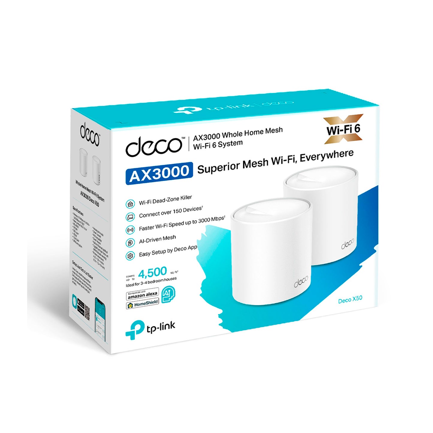 Tp-link Sistema Wifi 6 Malla Para El Hogar Deco X50 (2-pack)
