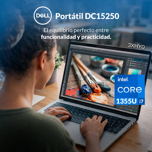 Portátil DELL DC15250 Core i7-1355U 16GB 512GB Win 11 Pro
