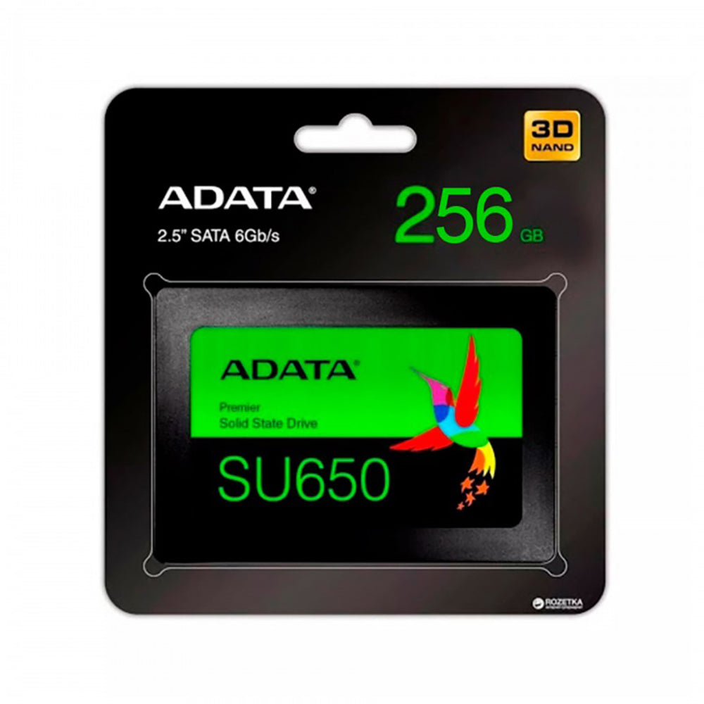 Disco Solido Ssd Adata 256gb Su650 520/450mbps 3d Nand 2.5