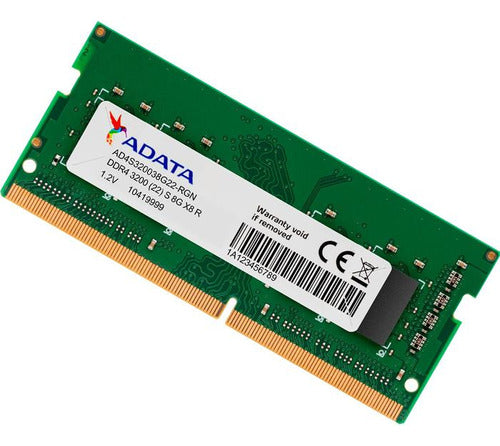 Memoria Ram Para Portatil O Aio 8gb Ddr4 3200 Mhz Adata