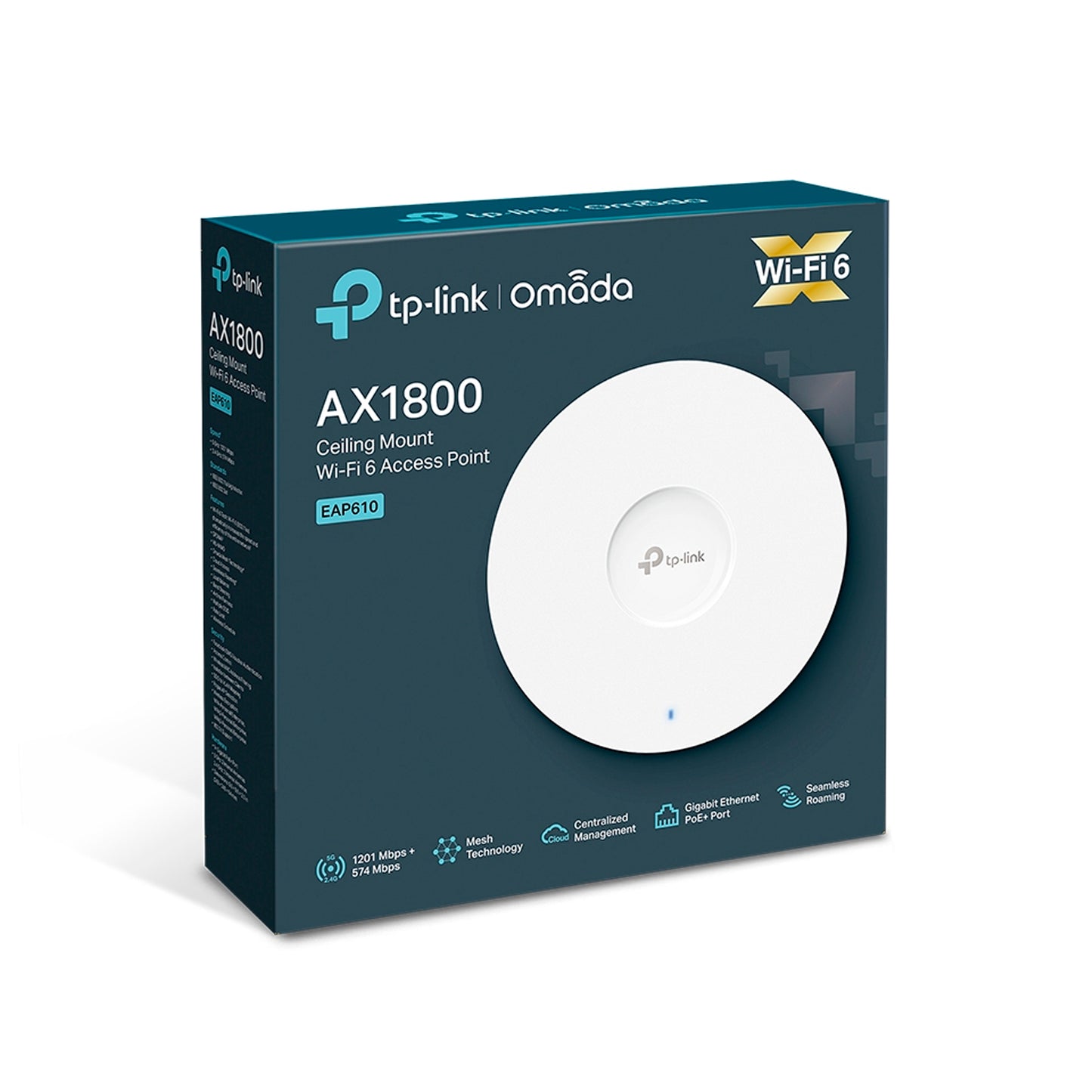Access Point Tp-link De Techo Gigabit Wifi 6 Ax1800 Blanco