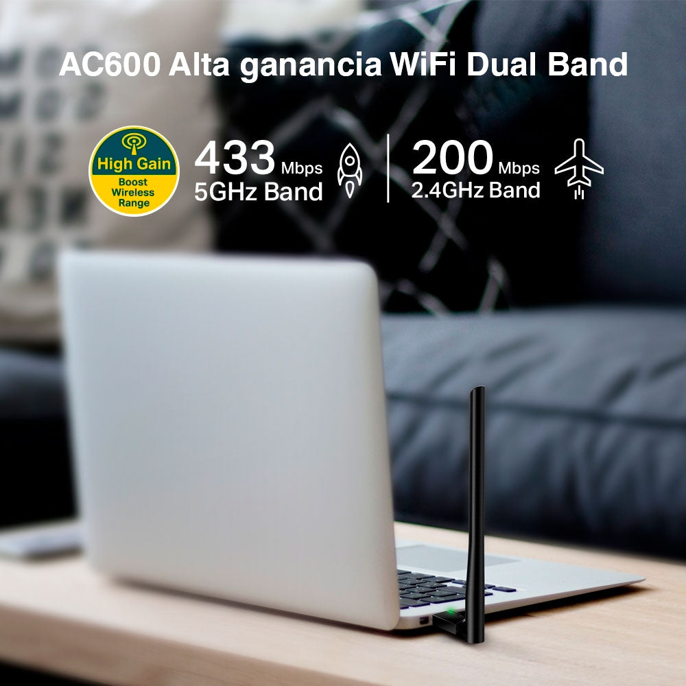 Adaptador De Red Wifi Usb Banda Dual Archer T2u Plus Tp-link