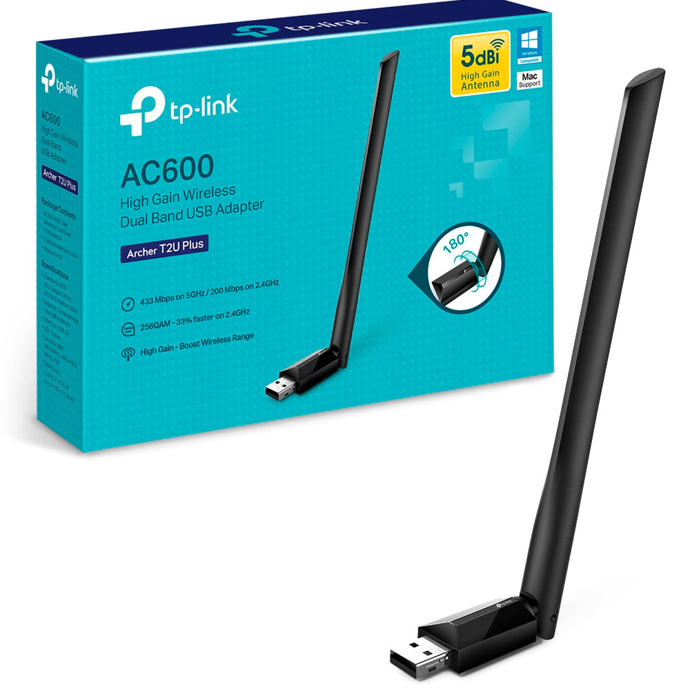 Adaptador De Red Wifi Usb Banda Dual Archer T2u Plus Tp-link