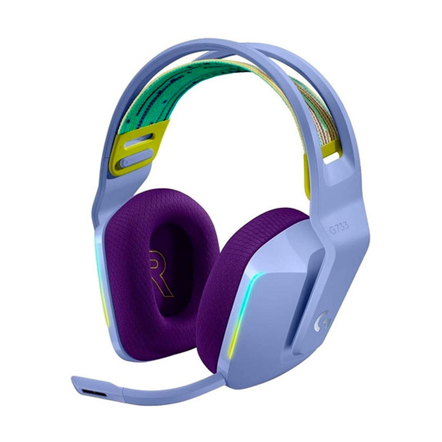 Audífonos Gamer Inalámbricos Logitech G Series G733 Lila Rgb