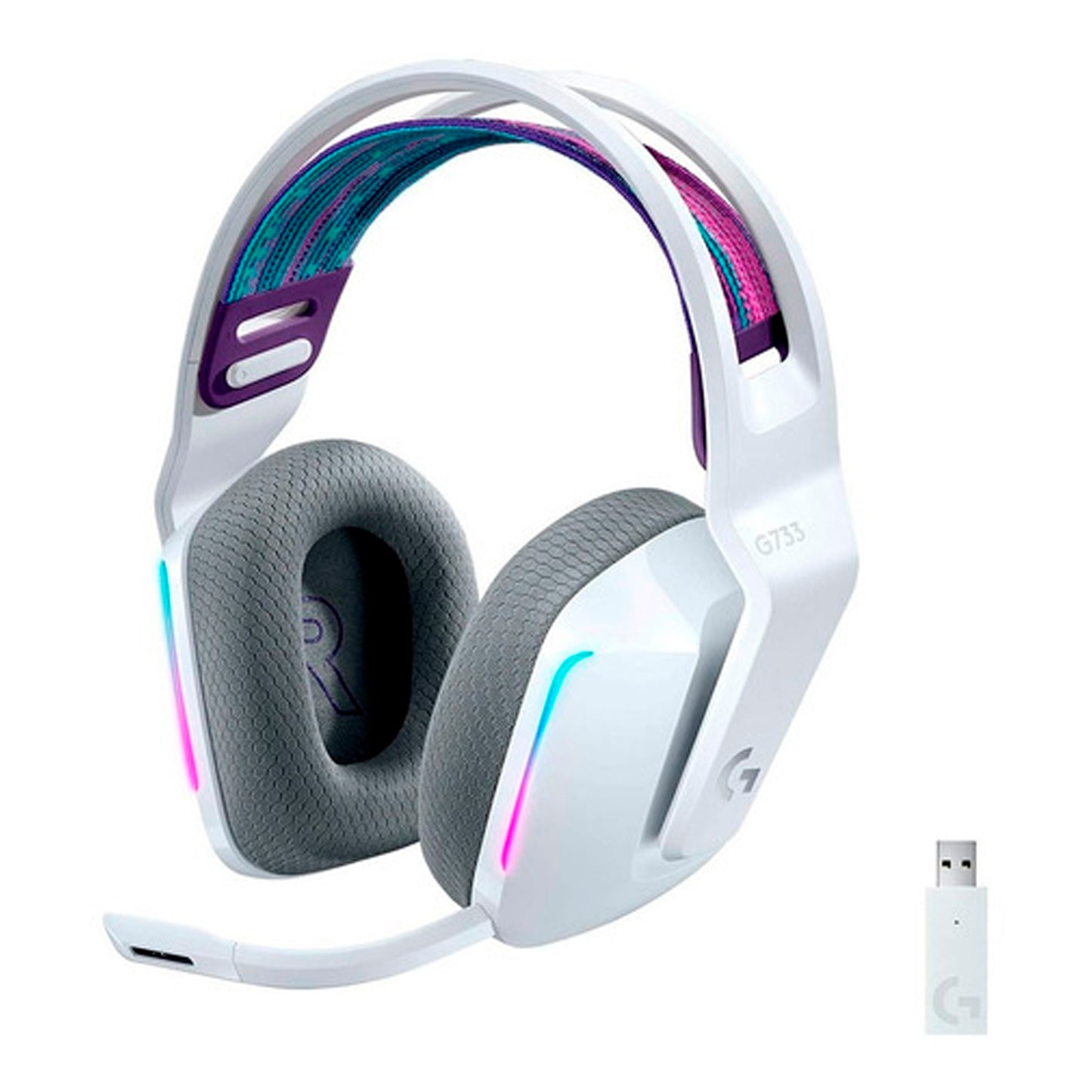 Audífonos Gamer Inalámbricos Logitech G Series G733 Blanco