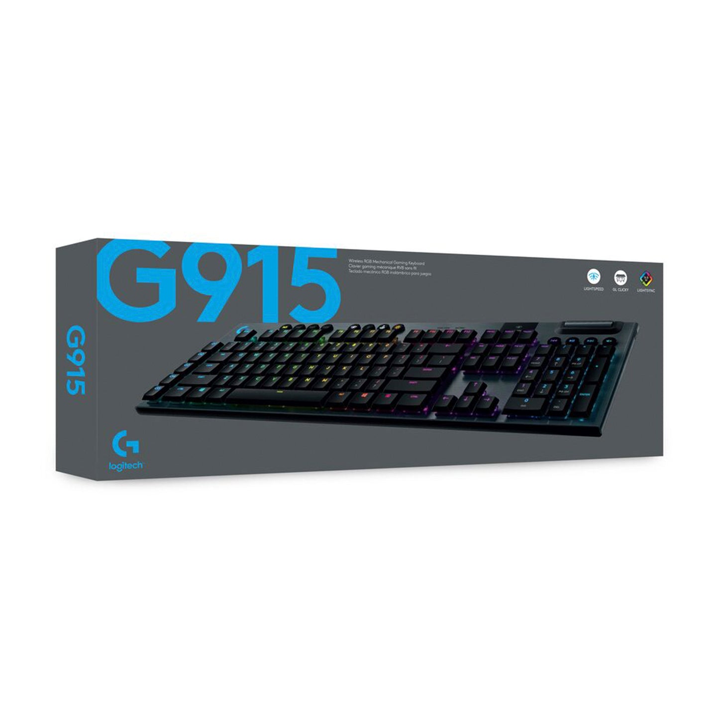 Logitech G915 Teclado Mecánico Gamer Inalámbrico Rgb Usb