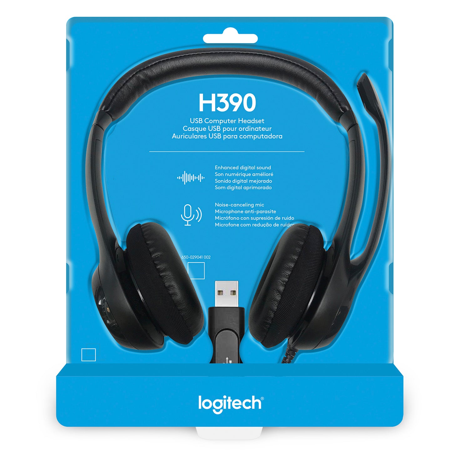 Audífonos / Diadema Con Micrófono Logitech Usb Headset H390