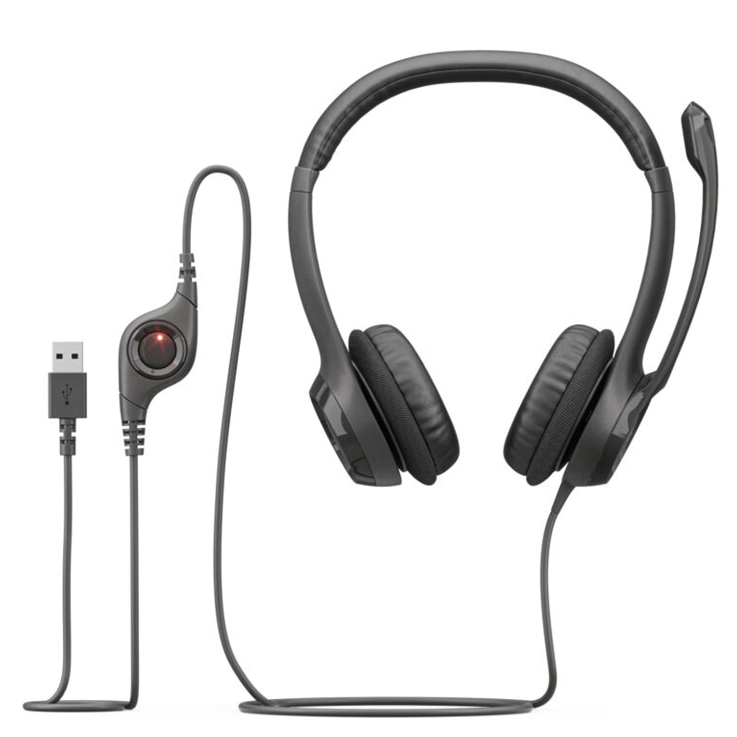 Audífonos / Diadema Con Micrófono Logitech Usb Headset H390