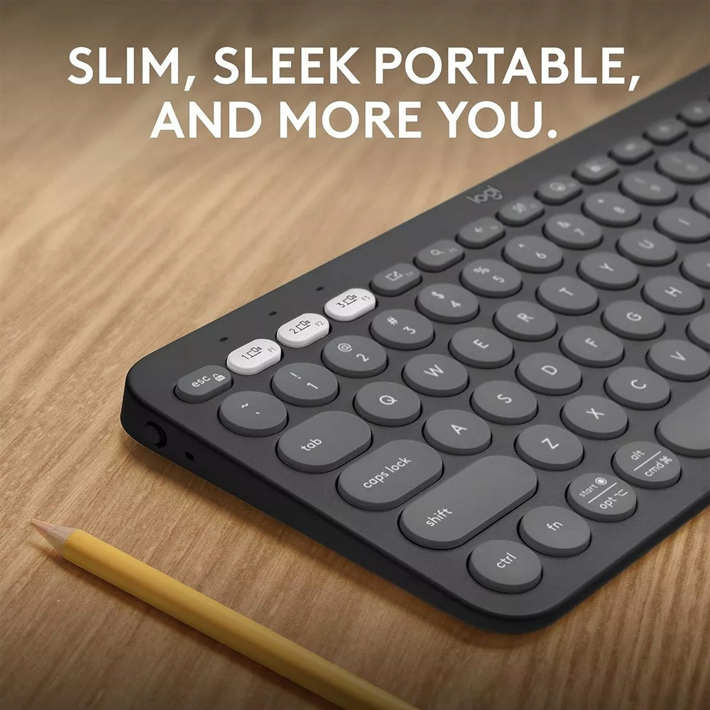 Teclado Inalámbrico Logitech K380s Bluetooth Pebble Negro