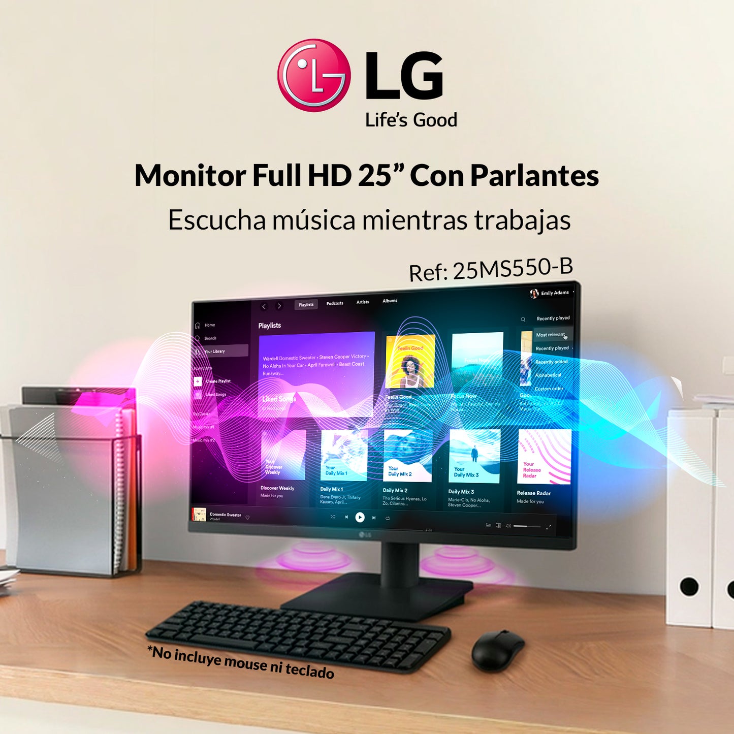 Monitor LG 25MS550 IPS Full HD 100Hz 24.5