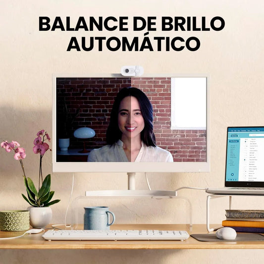Cámara Web logitech Brio 100 Full HD 1080p - Blanca