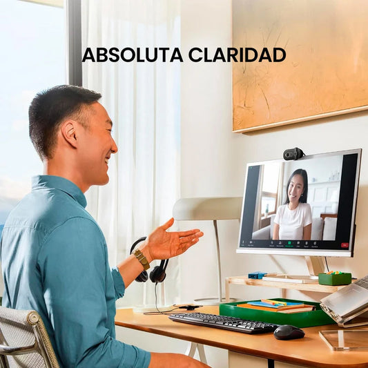 Cámara Web logitech Brio 100 Full HD 1080p Tapa Rightlight 2