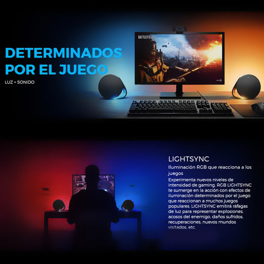 Parlantes Gamer Logitech G560 2.1 RGB LIGHTSYNC