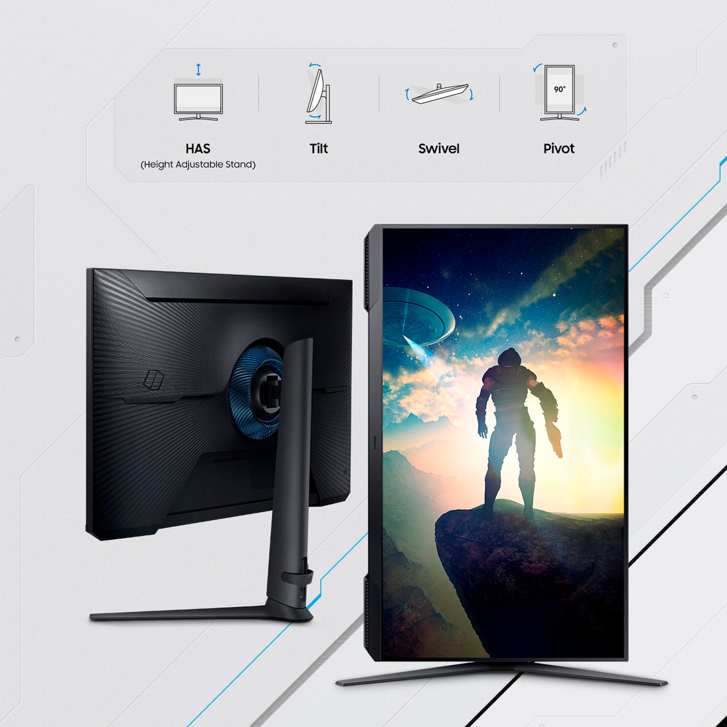 Monitor Gamer Samsung G51C 27 odyseey G5 165Hz 1ms QHD