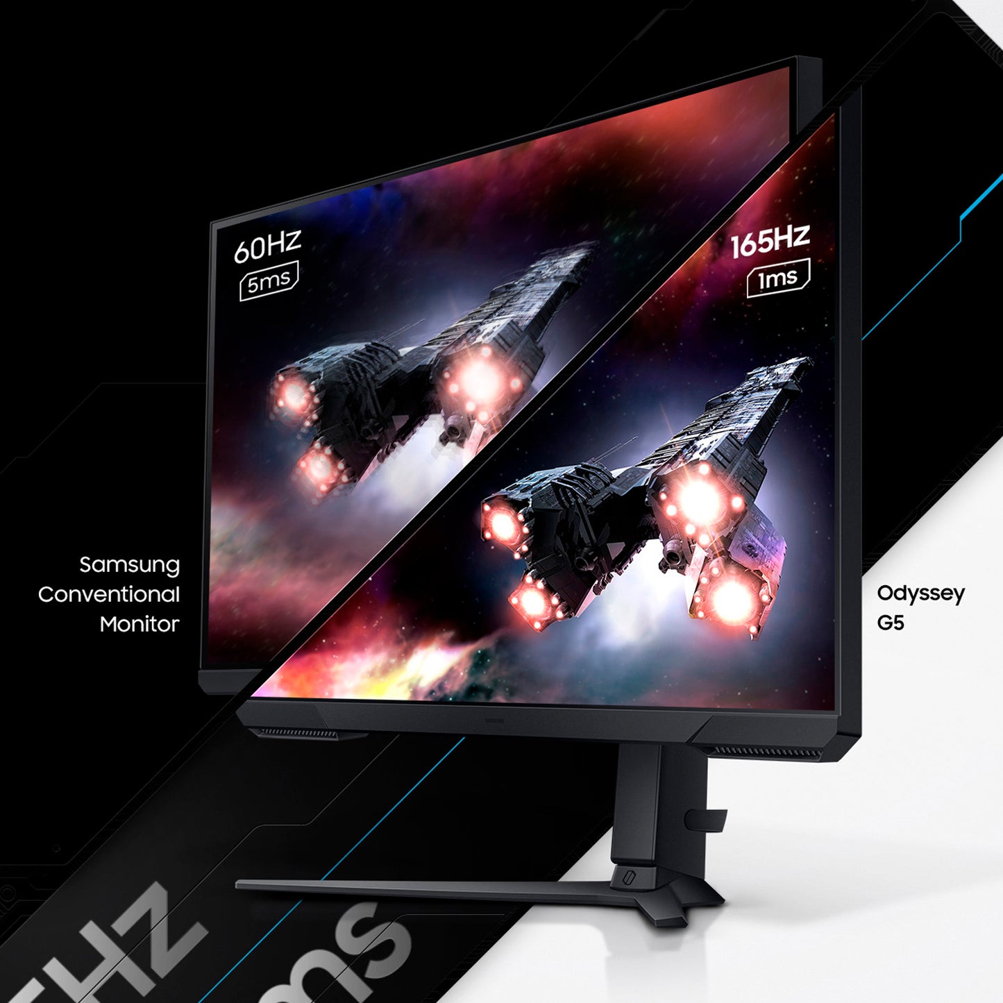 Monitor Gamer Samsung G51C 27 odyseey G5 165Hz 1ms QHD
