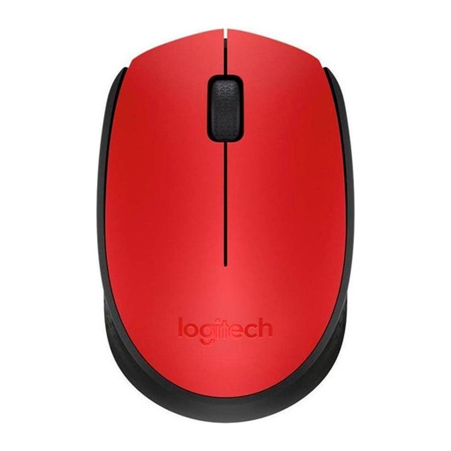 Mouse Inalámbrico Logitech M170 Rojo Y Negro