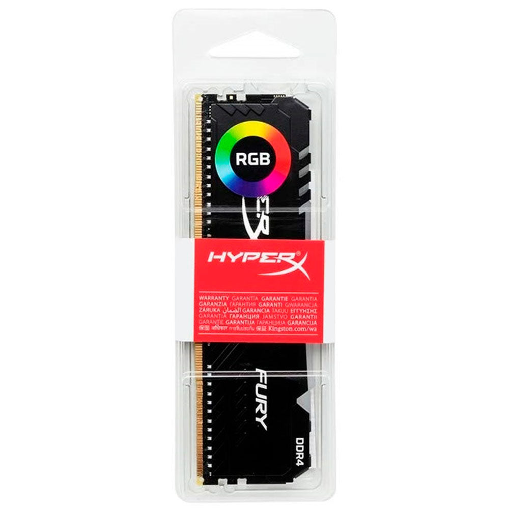 Memoria Ram Gamer Rgb 8gb Ddr4 3200 Hyperx Fury Black Pc