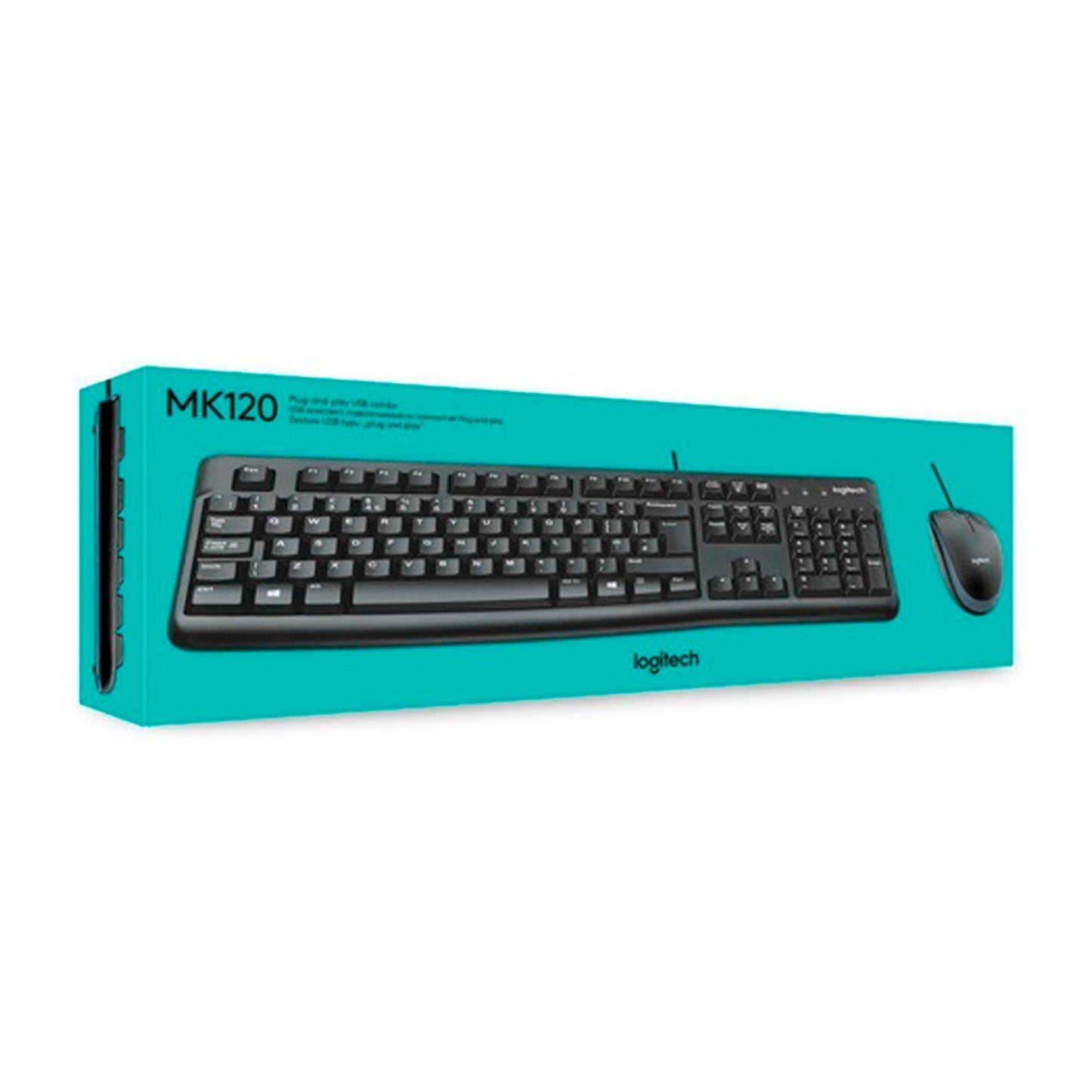 Logitech Mk120 Combo Teclado Y Mouse Usb Plug And Play Ñ