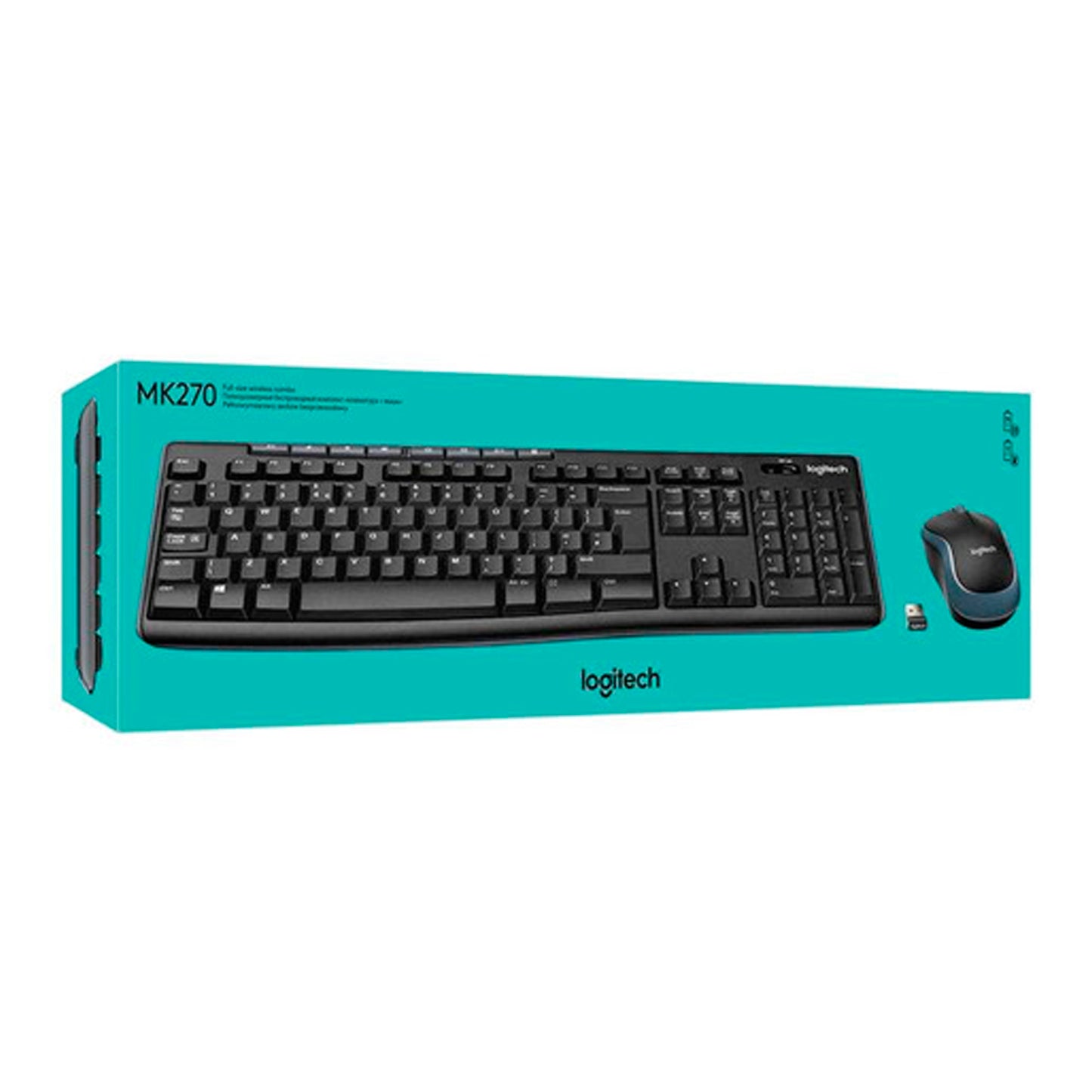 Combo Logitech Mk270 Mouse Y Teclado Inalambrico