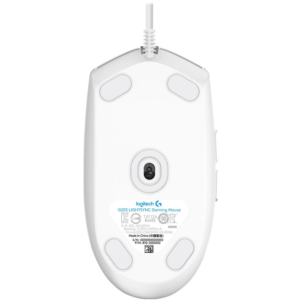 Mouse De Juego Logitech G Series Lightsync G203 Blanco