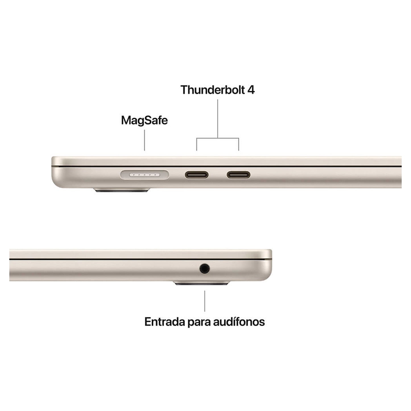 Portátil Apple MacBook Air M4 24GB 512GB Retina 15 - Dorado