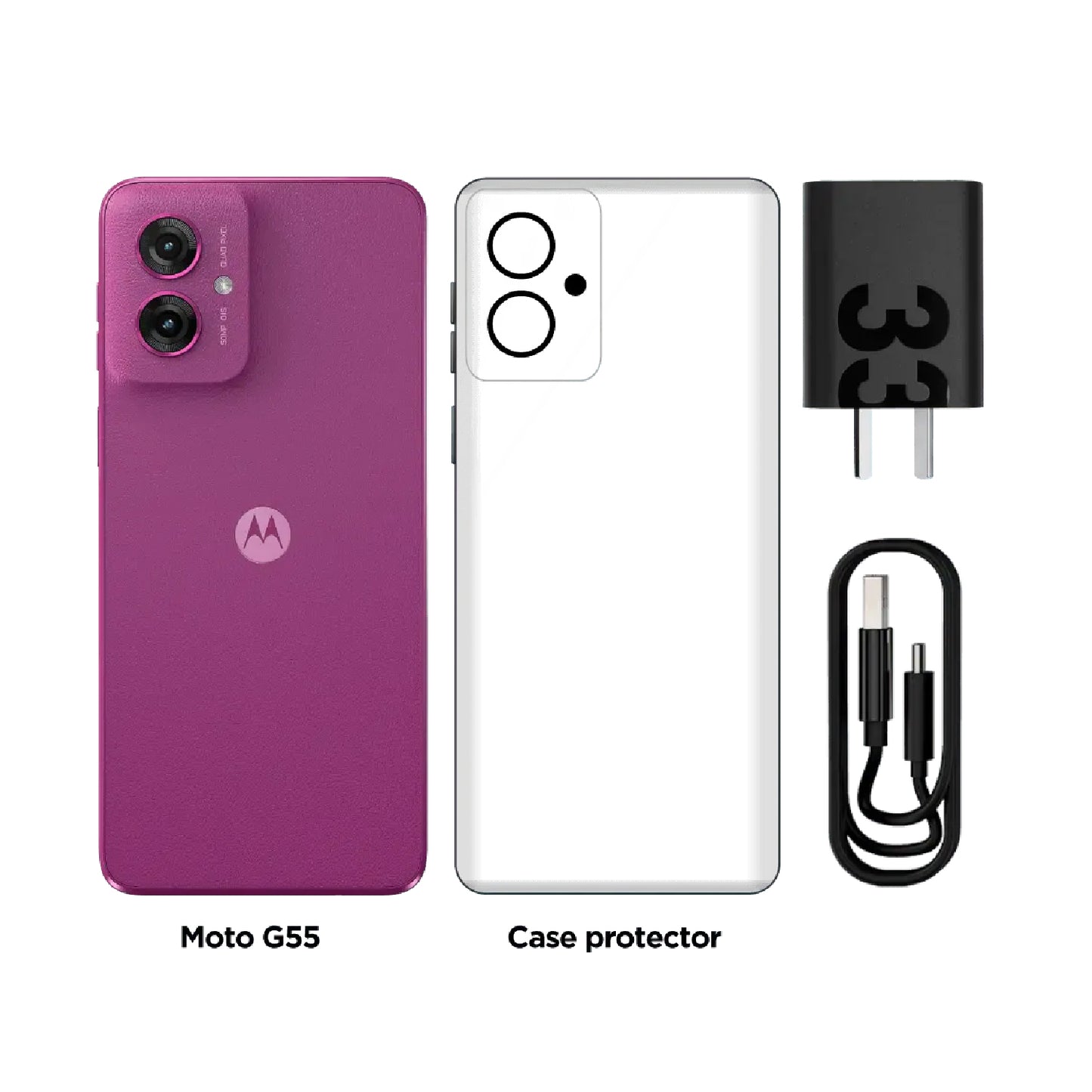 Celular Motorola Moto G55 8GB 256GB - Rosado