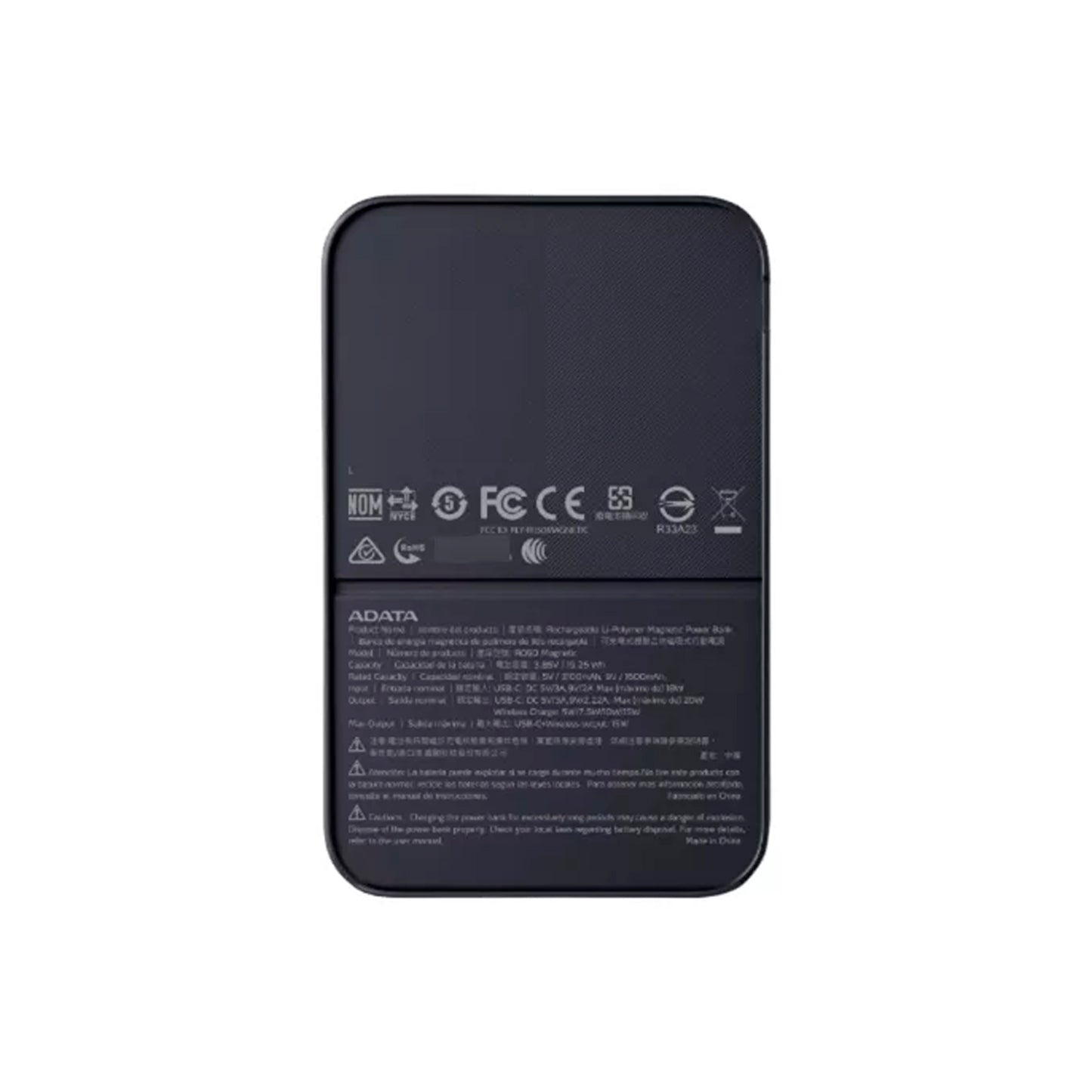 Power Bank Adata 5000 Mah PR050-11BK Multi Carga - Negro