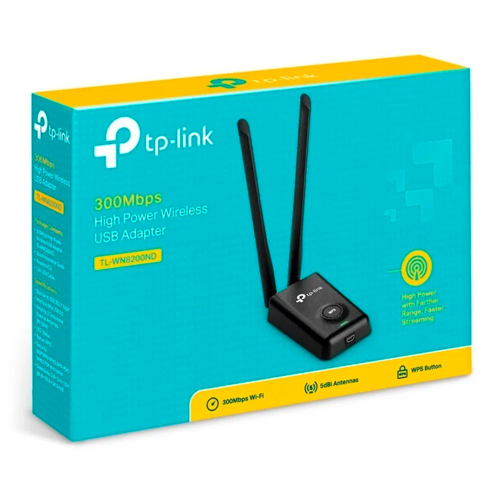 Tarjeta De Red Usb Rompemuros Doble Antena Wifi Tl-wn8200nd