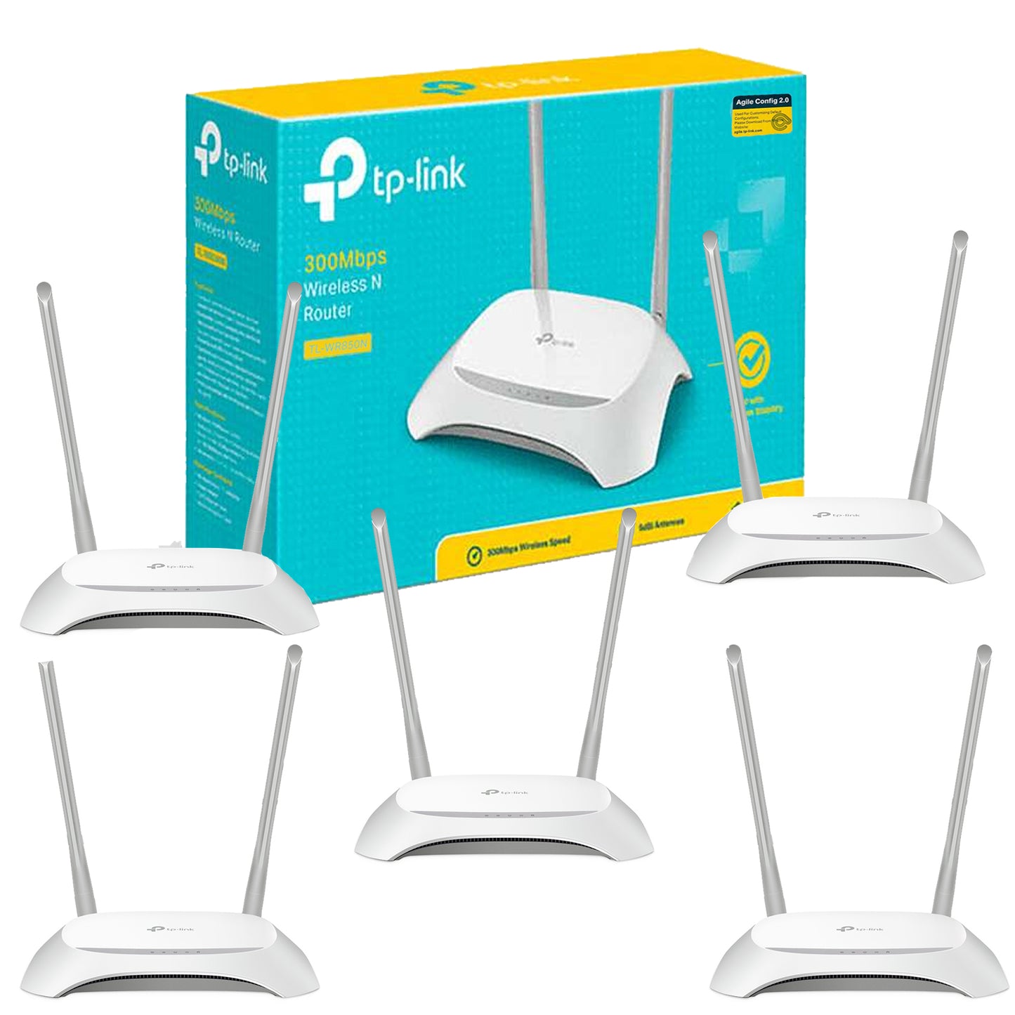 Router Tp-link Tl-wr850n 300mbps Inalambrico 5 X Unidades