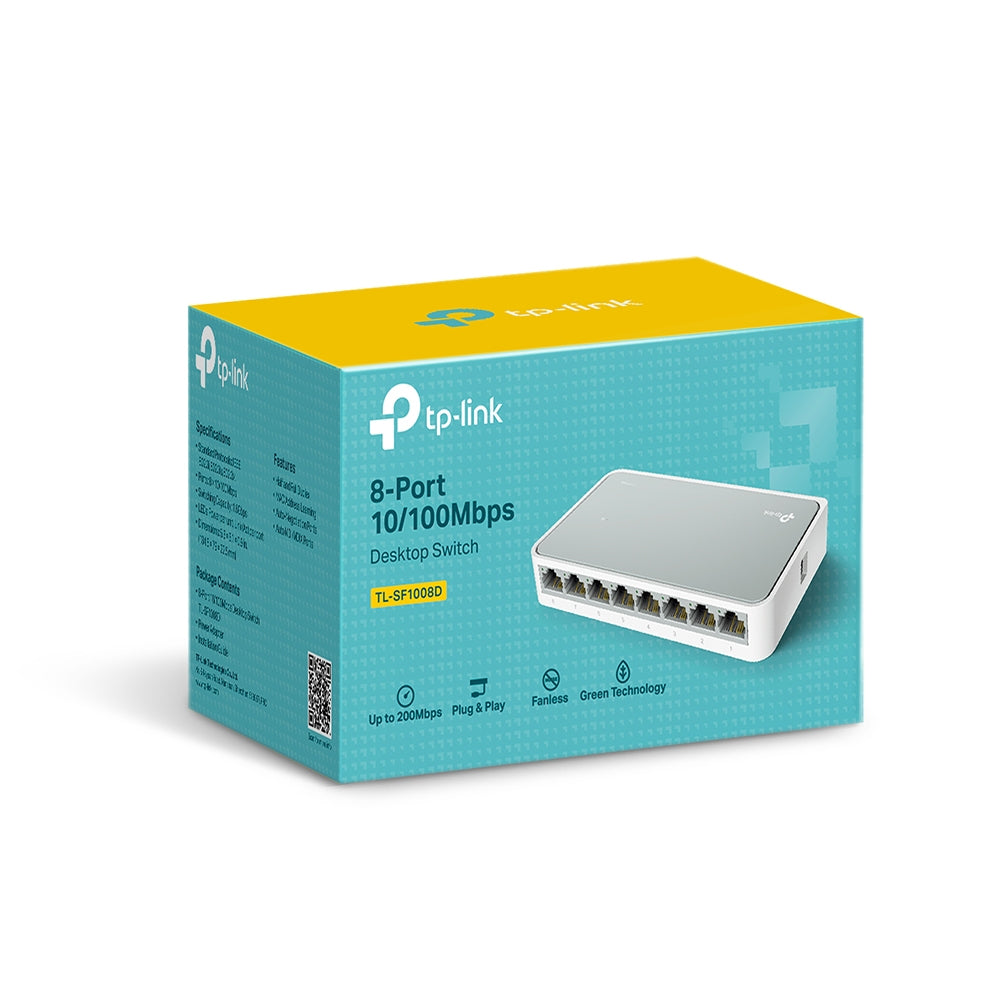 Switch 8 Puertos Tp-link Tl-sf1008d 10/100 Mbps