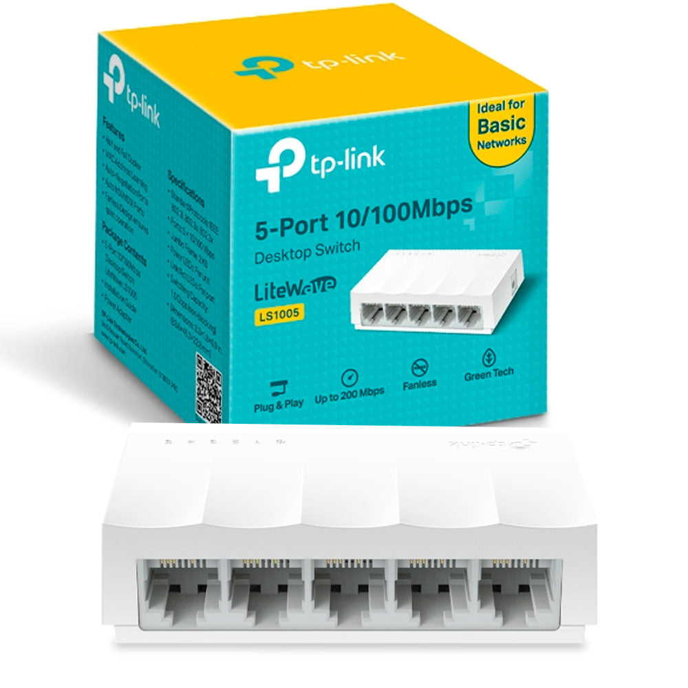 Switch De Escritorio De 5 Puertos 10/100 Ls1005 Tp-link
