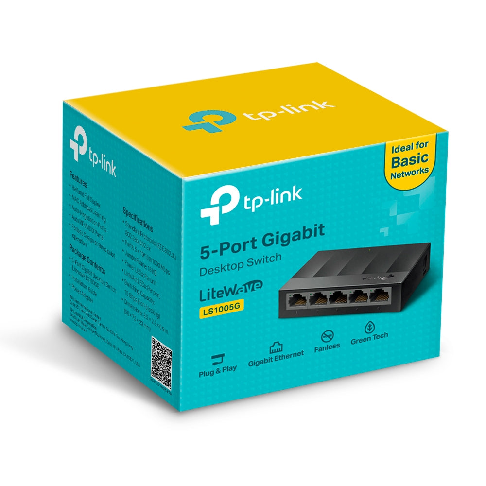 Switch De Escritorio Gigabit 5 Puertos Ls1005g Tp-link