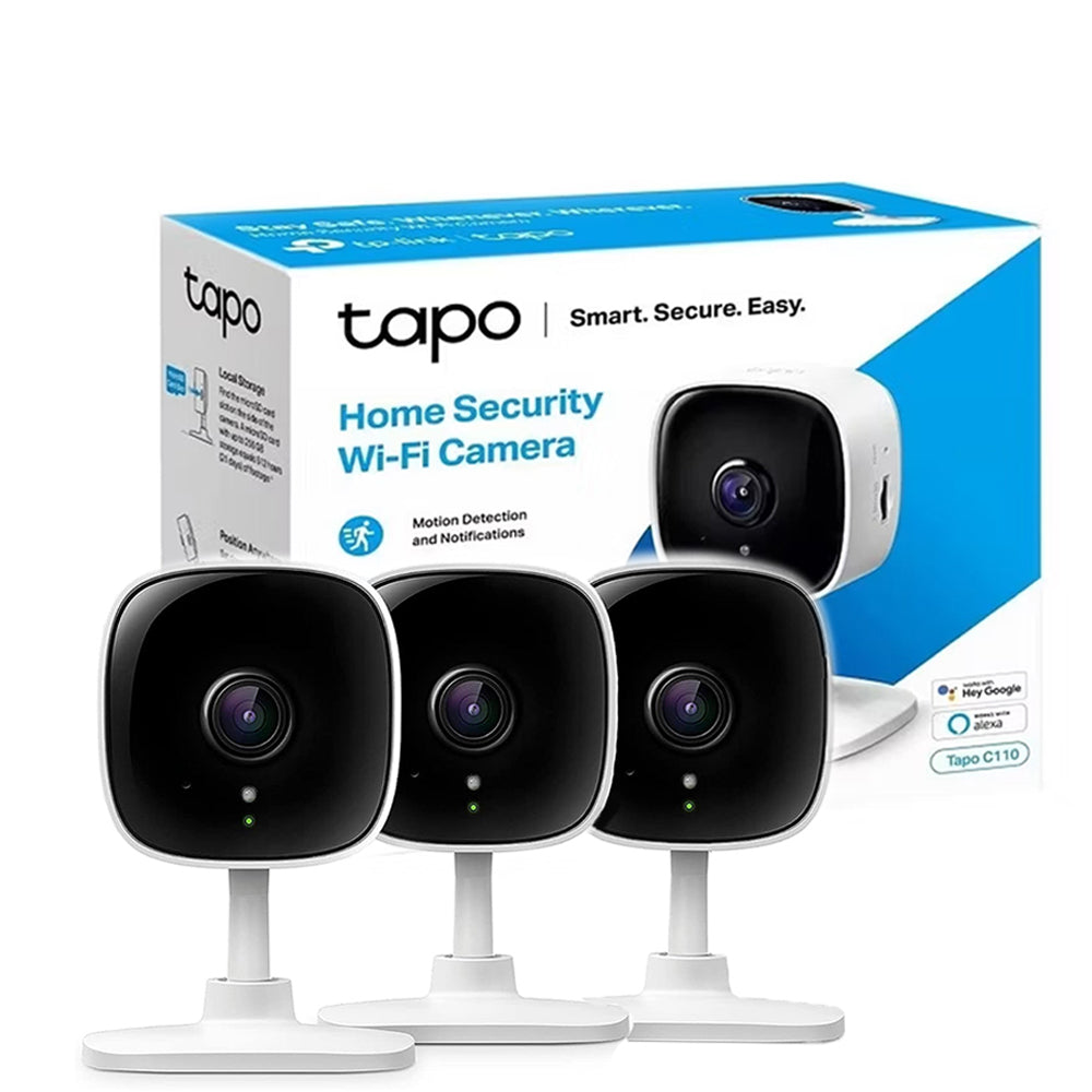 Tapo C110 Camara De Seguridad Wi-fi Audio Uhd X3 Unidades