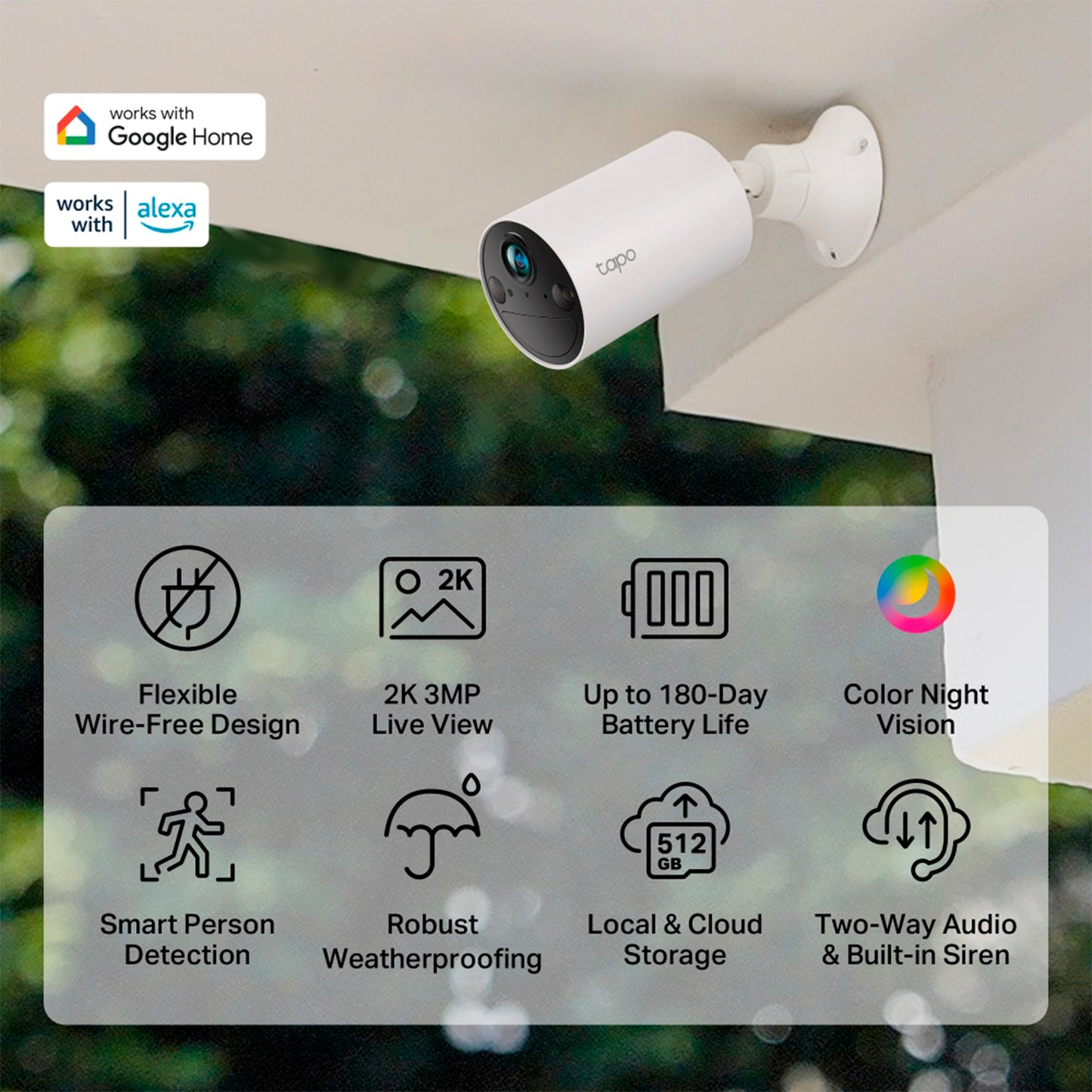 Cámara de seguridad Tp-Link Tapo C410 Con Batería Recargable