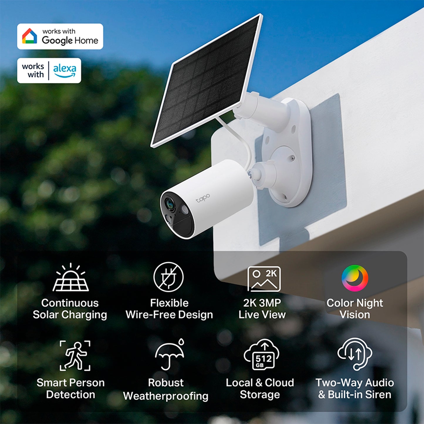 Kit Cámara Wi-fi Tp-link Tapo C410 2k Batería Panel Solar