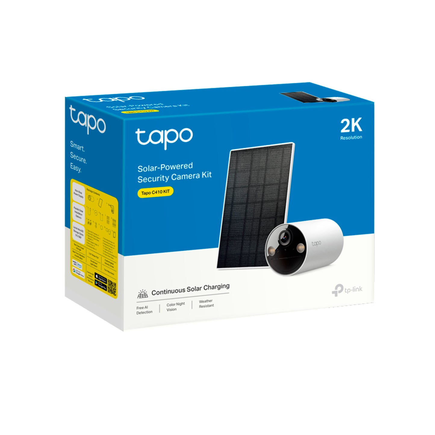 Kit Cámara Wi-fi Tp-link Tapo C410 2k Batería Panel Solar
