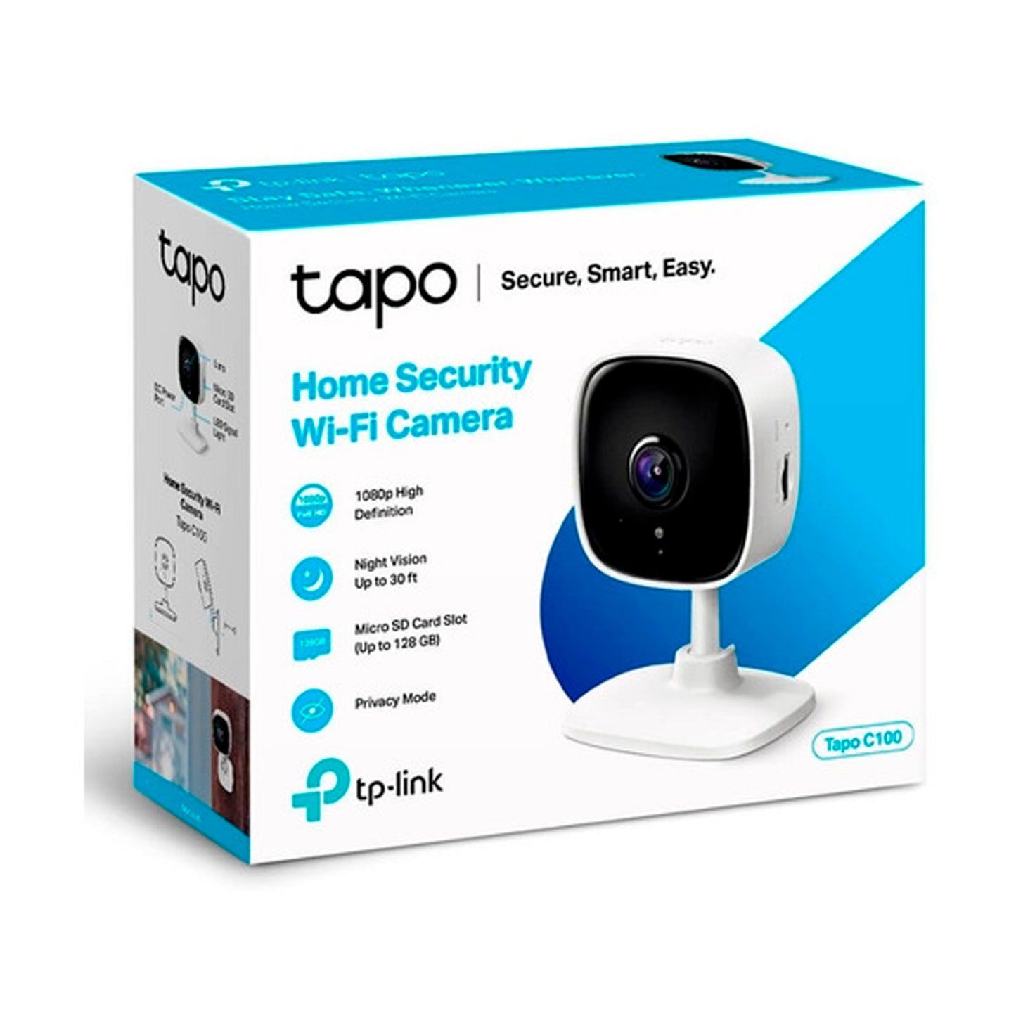 Tapo C100 Cámara De Seguridad Wi-fi Audio Fhd X10 Unidades
