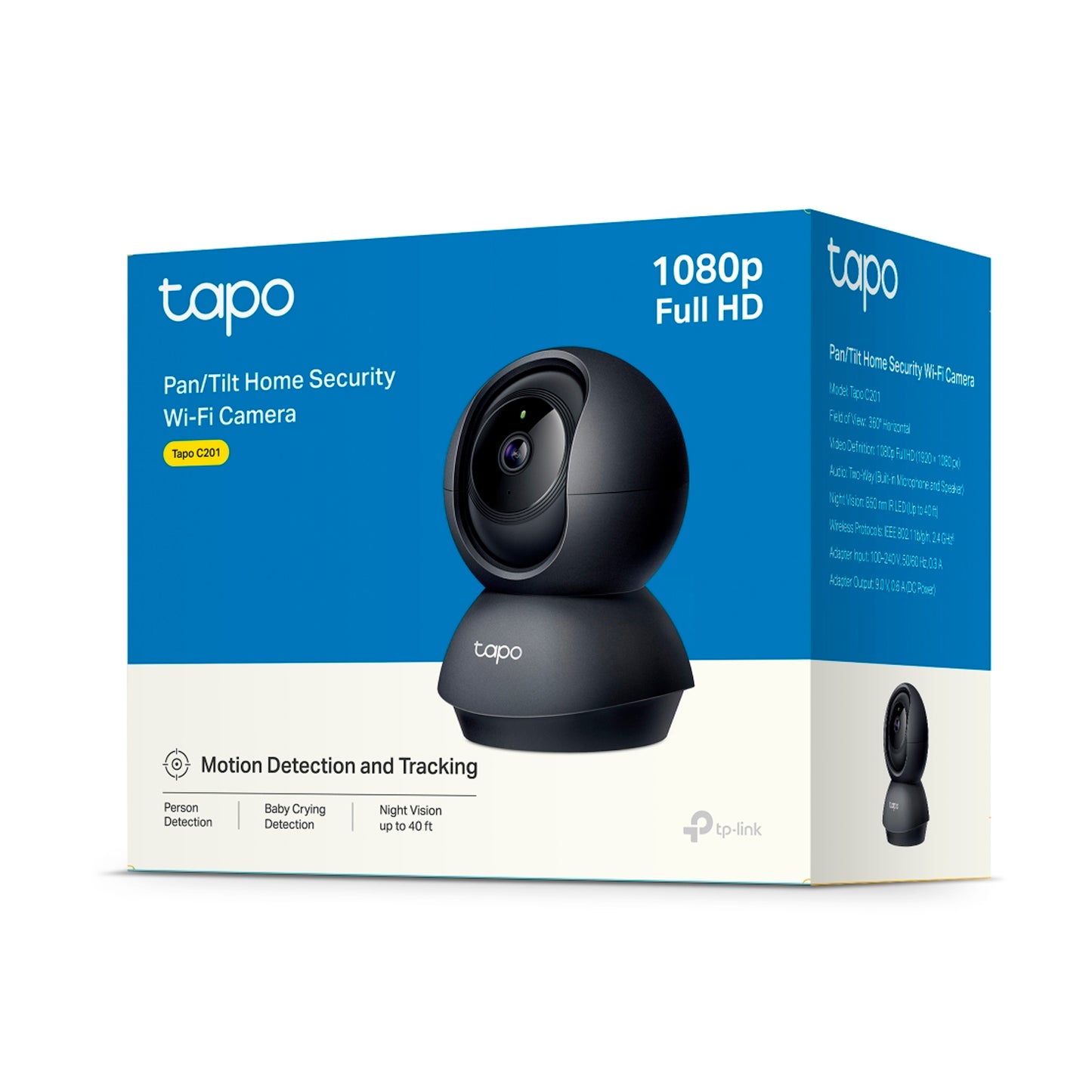 Cámara de seguridad TP-link Tapo C201 360 FHD Negra