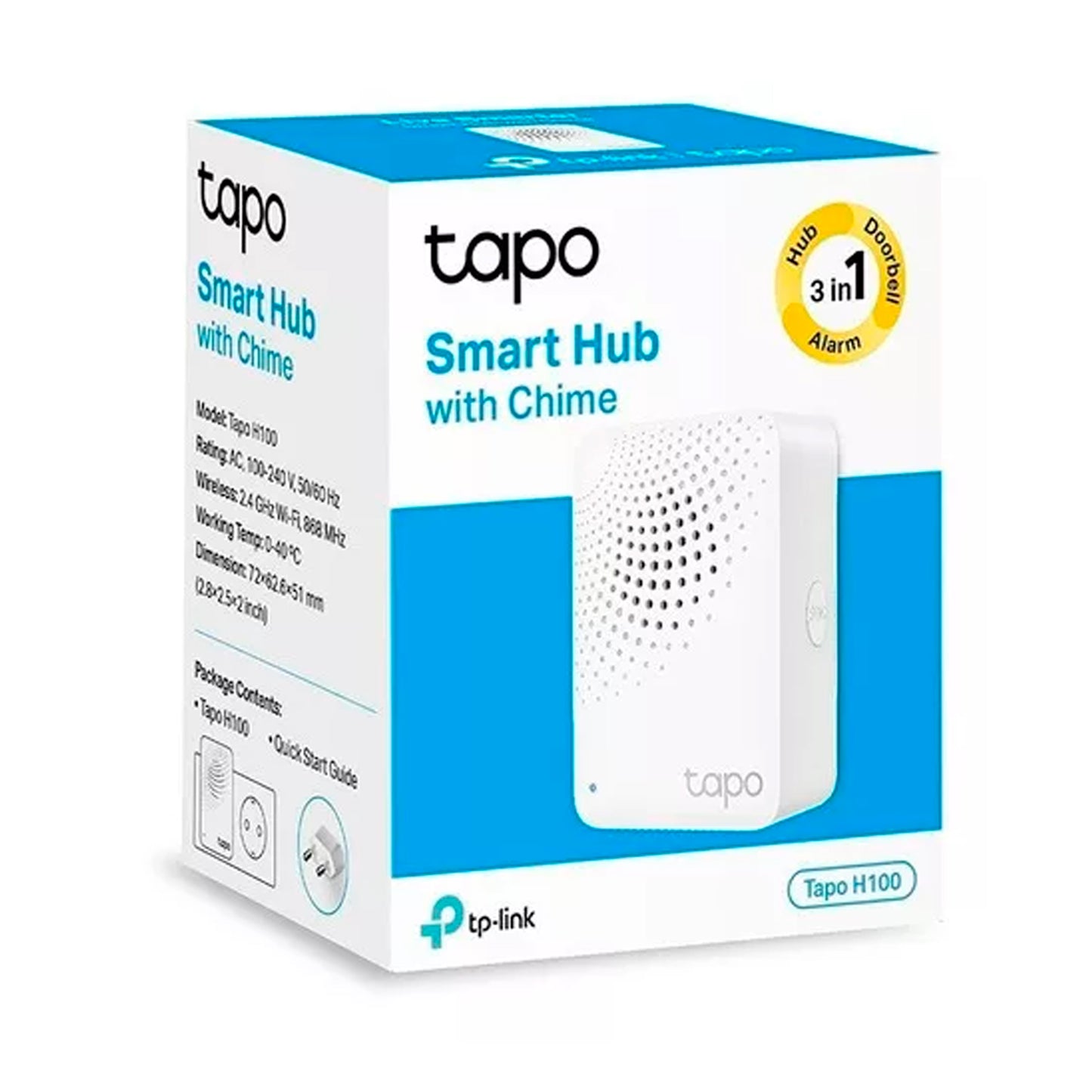 Smart Hub Tp-link Tapo H100 Con Timbre Incorporado