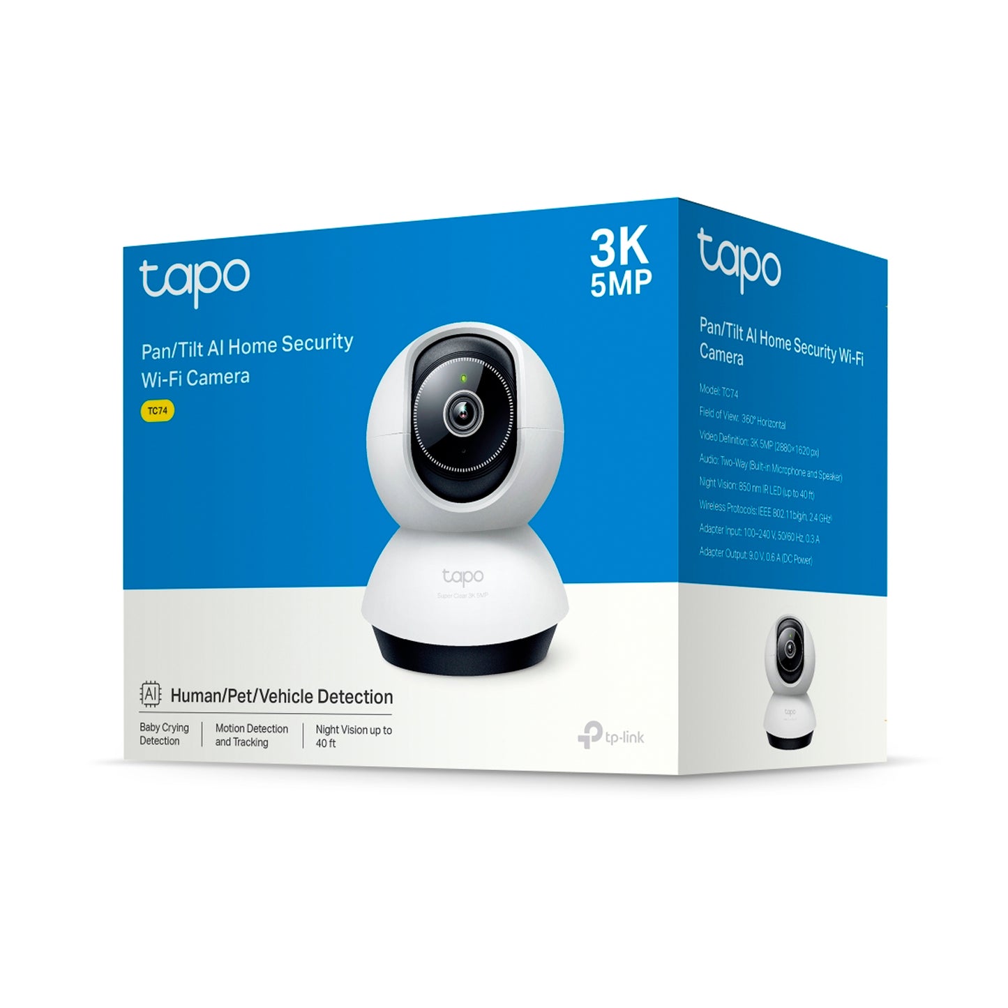 Cámara De Seguridad Tp-link TC74 Wifi 360° 3K 5MP