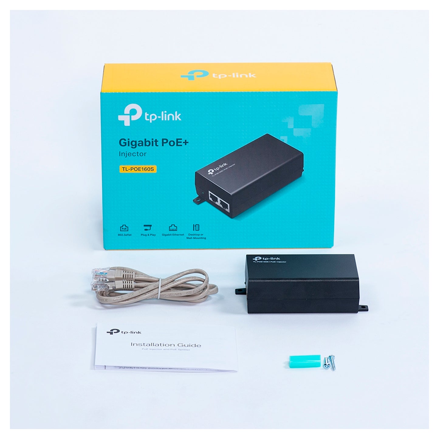 Adaptador de inyector PoE TP-Link TL-PoE160s