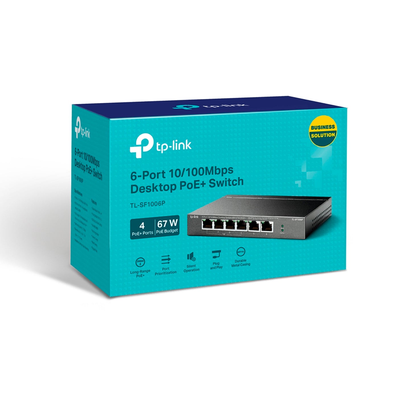SWITCH TP LINK TL-SF1006P POE 6 PUERTOS 10/100 MBPS