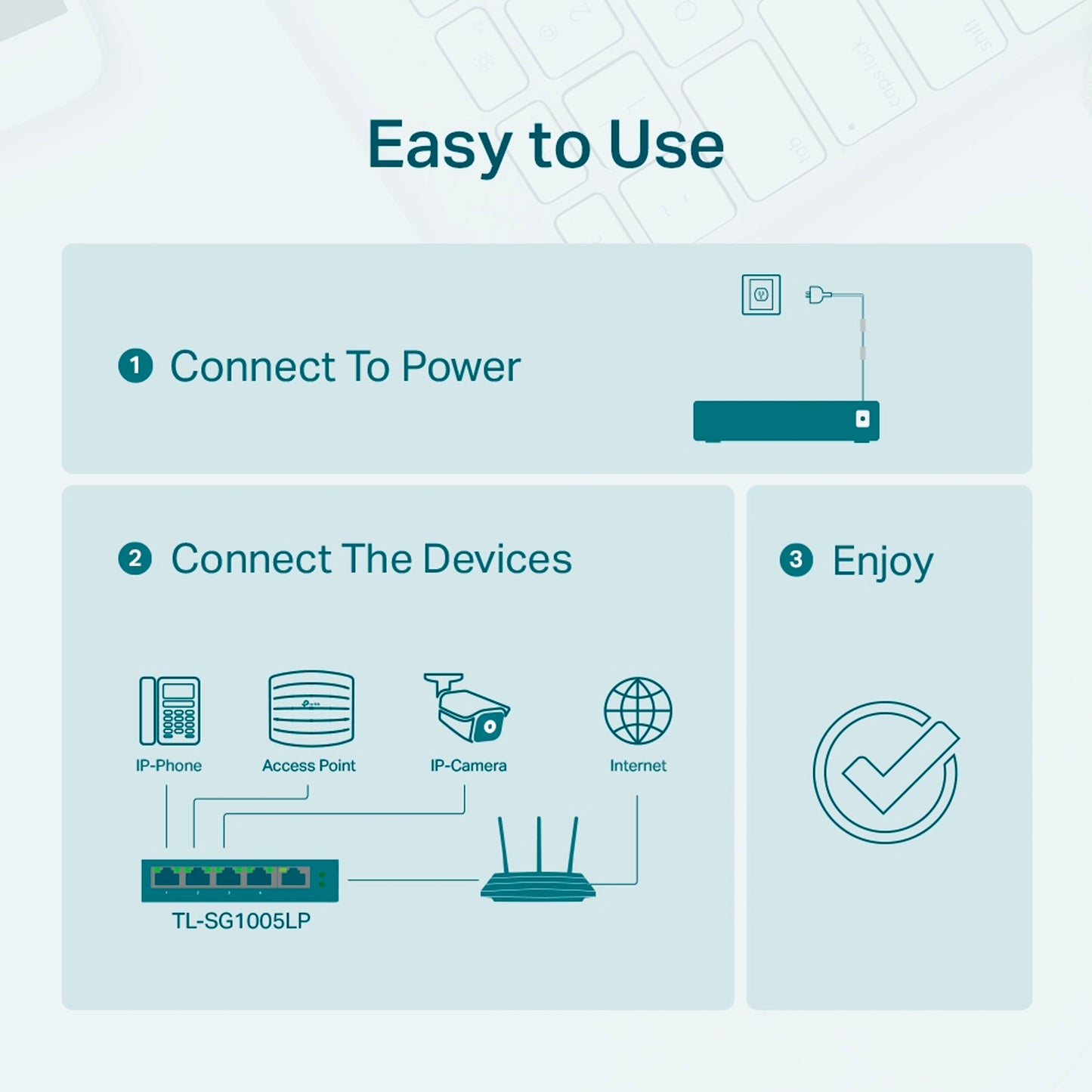 Switch No Administrable Tp-link Tl-sg1005lp 5 Purtos /v