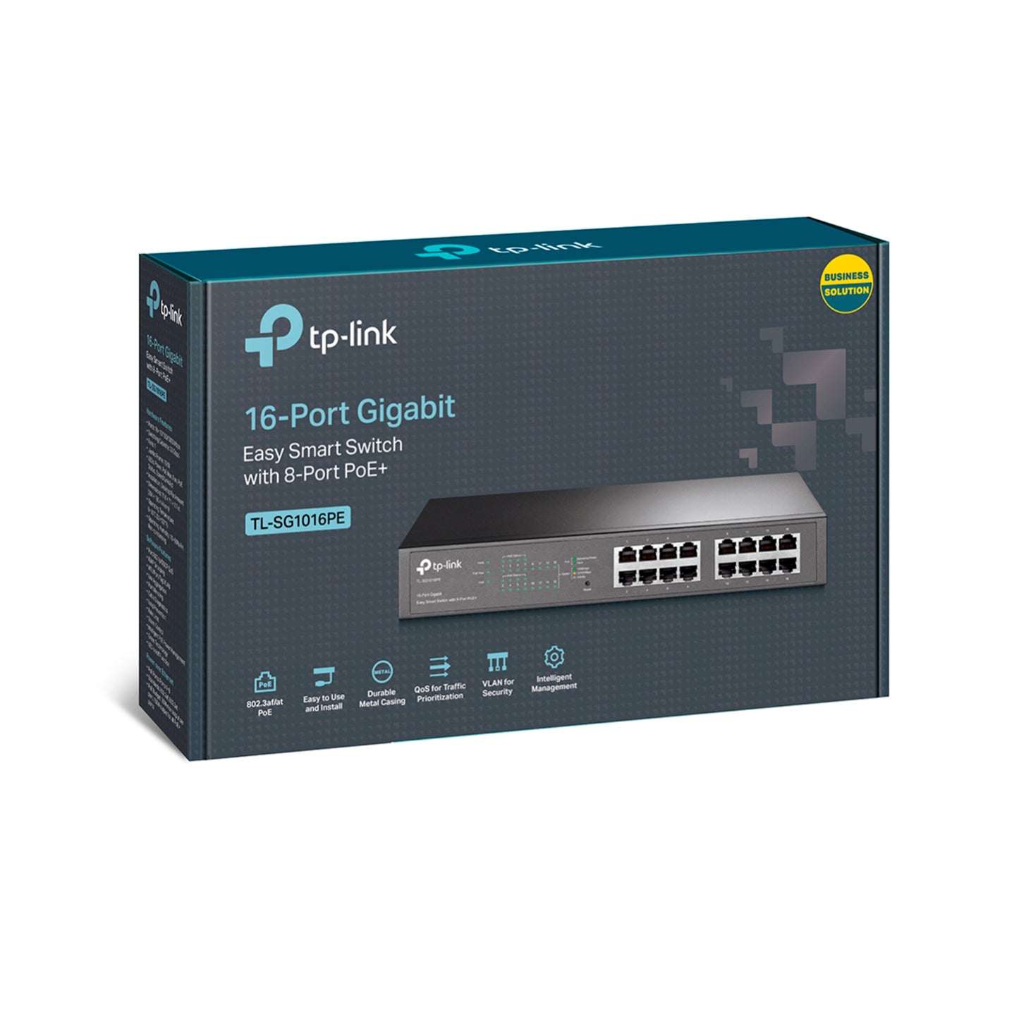 Switch Easy Smart Tp-link Tl-sg1016pe Poe 16 Puertos Gigabit
