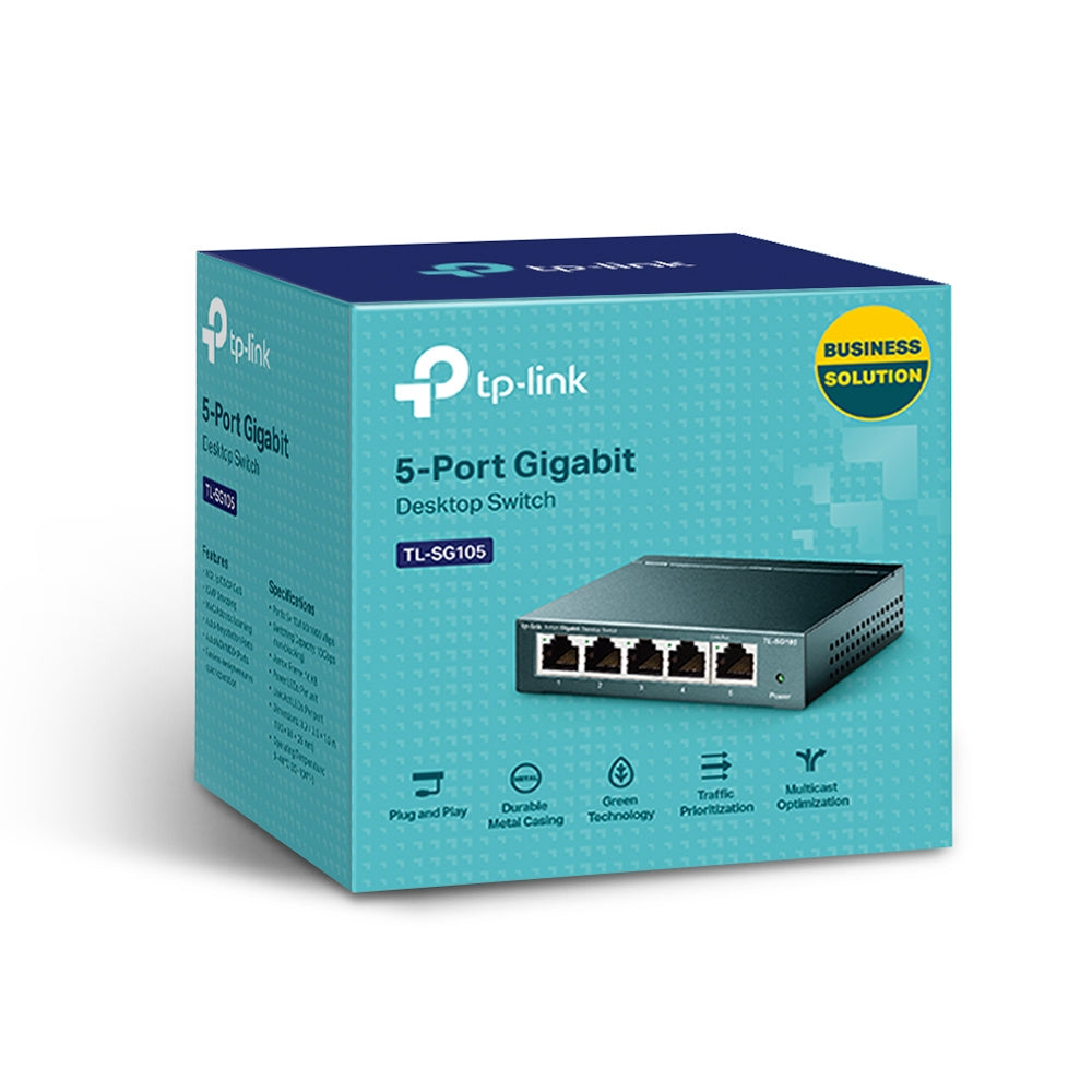 Switch Tp-link Tl-sg105 10/100/1000 Mbps 5 Puertos