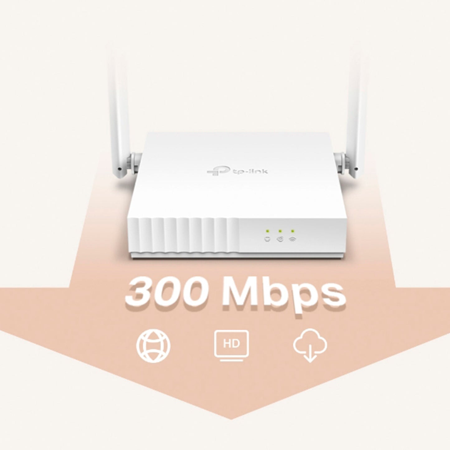 Router Tp-link Tl-wr820n 300mbps Inalambrico 2 Antenas 5 Dbi