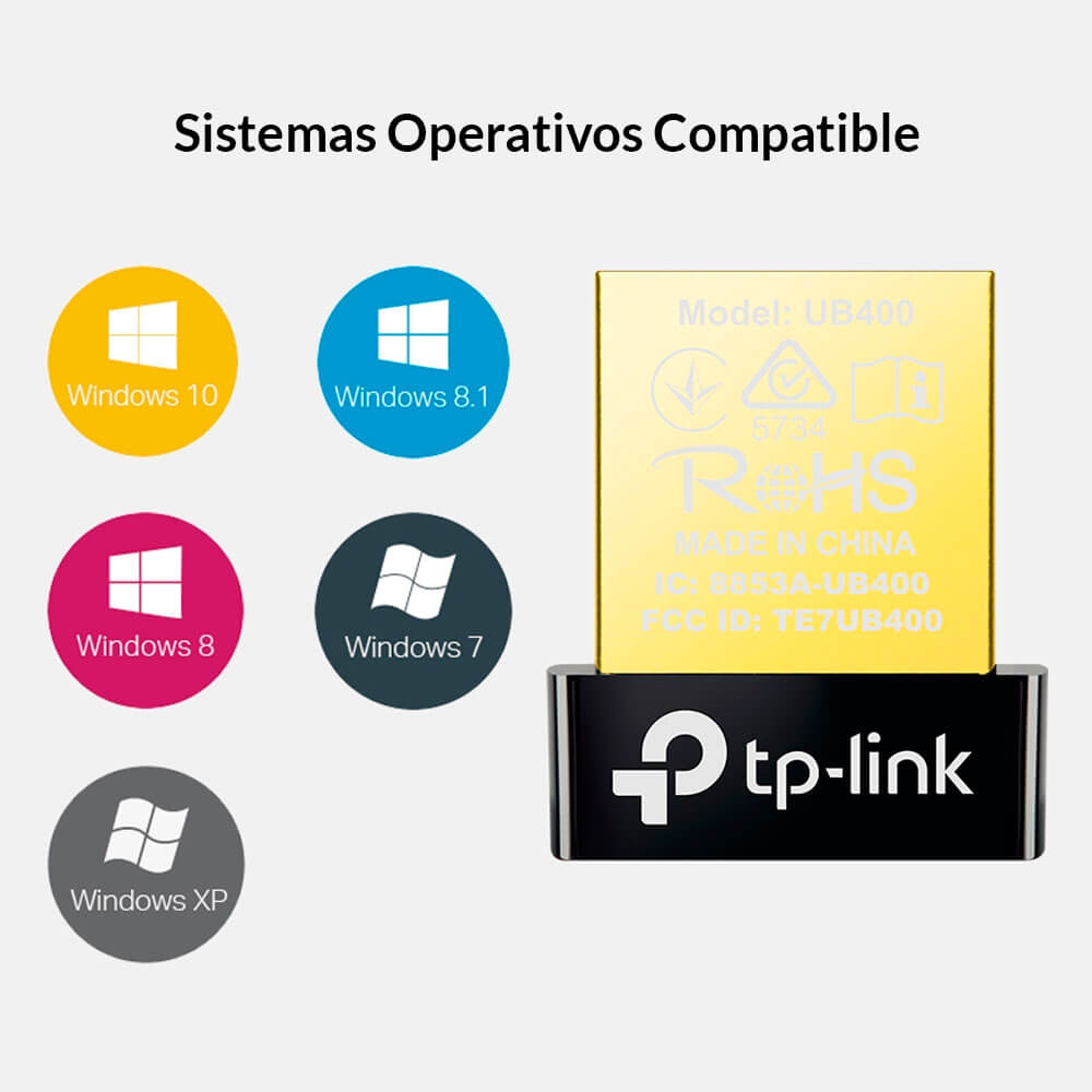 Adaptador Receptor Bluetooth Usb 4.0 Nano Ub400 Tp-link