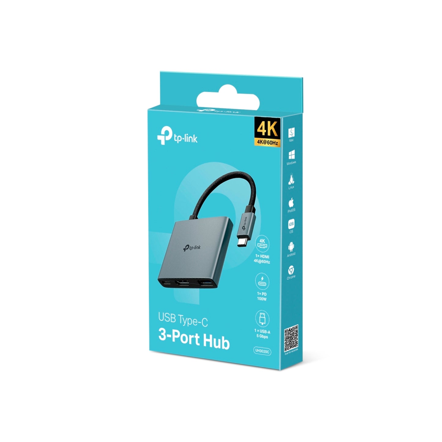 Adaptador Hub UH3020C TP-LINK USB Tipo-C 3 en 1